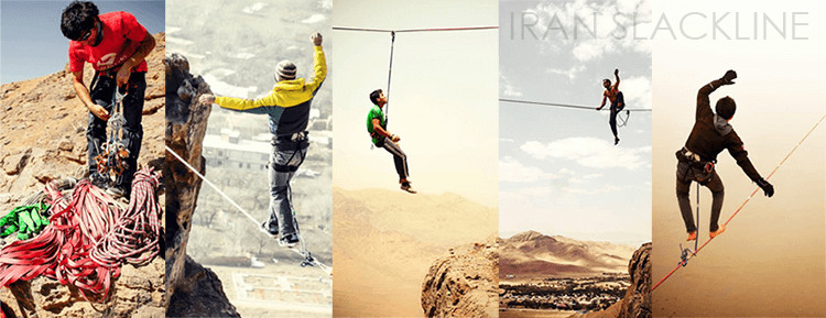 Iran Slackline established ten highlines in Iran since 2012. 